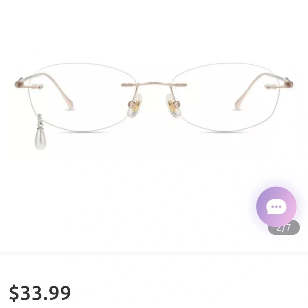 New glasses with charm and embellishments